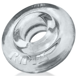 Oxballs Cockring souple Rimz 16 mm Transparent